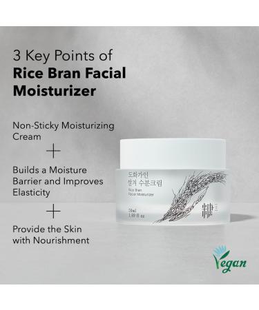 Rice Bran Facial Moisturizer - Deeply Hydrating & Soothing for Sensitive Dry Skin | Korean Beauty - 1.69 fl. oz - Buy Online on GoSupps.com