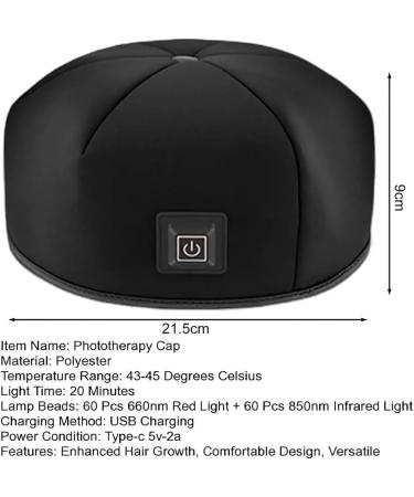 Mavdecll Light Therapy Hair Growth Cap Hair Growth Helmet 120 LED 660nm & 850nm Phototherapy Cap Improve Scalp Health - Buy Online on GoSupps.com