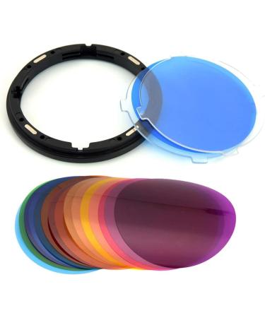 Godox AK-R16 Diffuser Plate with Color Effect Gel Set for V1 Speedlite - 15 Color 30 Pieces - Buy Online on GoSupps.com
