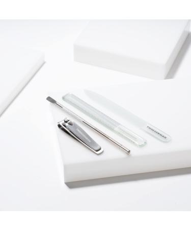 Tweezerman 4pce Glass Manicure Set - Professional Nail Kit for The Perfect Nails Includes Glass Nail File & Buffer Nail Clippers Pusher Suitable for Women Men & Teenagers - Buy Online on GoSupps.com