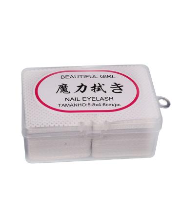 YOXIER Cleaning Cotton Pad Glue Bottle Mouths Cleaning Sheet Flexible compatible with Women Sets Beige