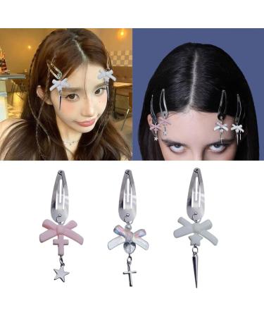 Bowknot Hair Clip Hair Accessories Bowknot Hairpin Hair Barrette Alloy Material Daily Jewelry Suitable for Party Daily Style 3 - Buy Online on GoSupps.com