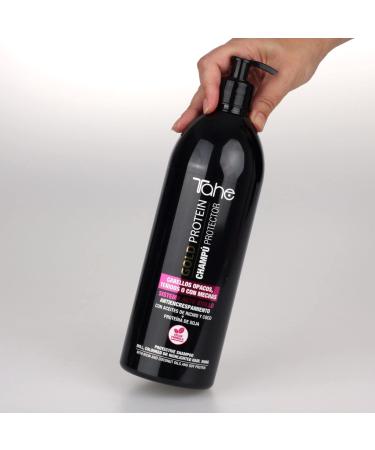 Tahe Gold Protein Shampooing Protecteur Cheveux Color s avec huiles de Ricin et de noix de Coco et Prot ines de Soja (1000 ml) - Buy Online on GoSupps.com