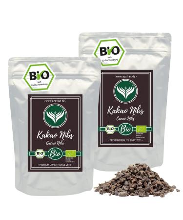 Azafran ORGANIC Cacao Nibs raw | Cocoa nibs | Nibs from cocoa beans | Cocoa pieces 1kg