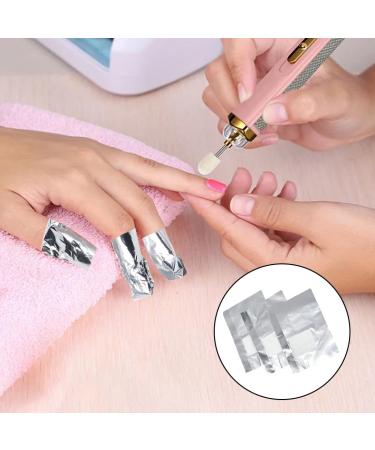 LAWALEISHE Gel Nail Remover Foils Nail Foil Wrap with Pre Attached Lint Free Cotton Pad Nail Foils to Remove the Gel Nail Polish Easily and Effectively (100) - Buy Online on GoSupps.com