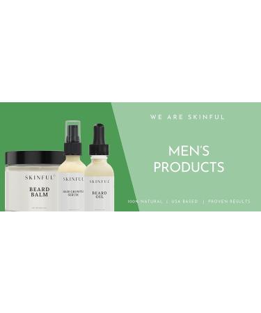 Skinful All-Natural Beard Balm for Men | Hydrating & Softening Beard Conditioner for Growth - 2oz - Buy Online on GoSupps.com