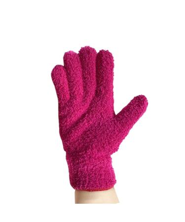 MBNVBNM Cleaning gloves Dust Removal Cleaning Gloves Reusable Household Cleaning Tools Mitt Car Care Washing Window Dust Remover Coral Velvet Gloves (Color : 4 Size : Only 1pc)