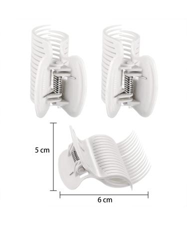 12 Pack Hair Roller Clips - Claw Clips for Small to Jumbo Curlers - White Hair Styling Accessories - Buy Online on GoSupps.com