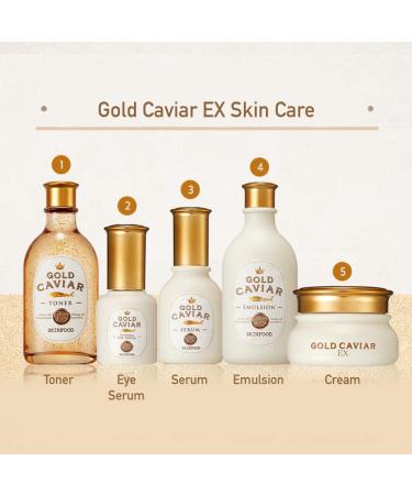 Buy SKINFOOD Gold Caviar EX Lifting Eye Serum | Revitalize & Firm | Free International Shipping - Buy Online on GoSupps.com