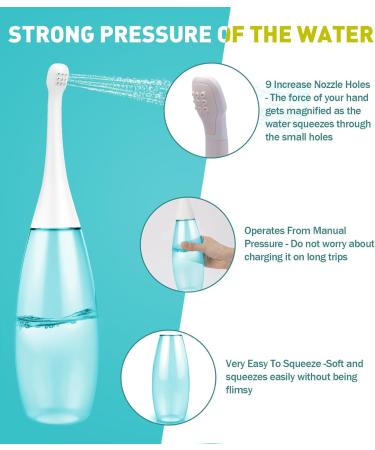 Buy Peri Bottle Postpartum 400ml - Portable Vaginal Cleansing Tool in Green | Travel Toilet Seat for Postpartum Care & Hygiene - Buy Online on GoSupps.com