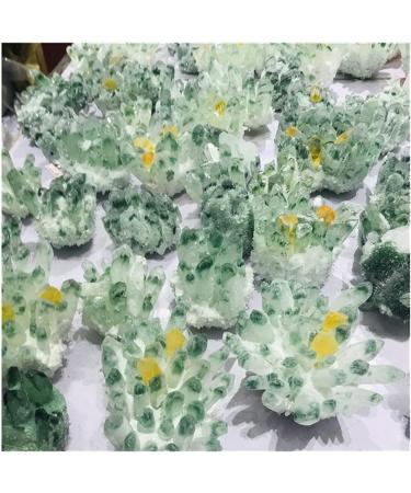 Natural Green Ghost Phantom Quartz Crystal Cluster Rock Stones and Crystals Specimen Home Deco Beautiful ZJGIDTEM - Buy Online on GoSupps.com