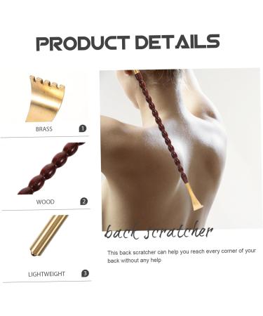 Magiclulu Portable Wooden Back Scratcher - Effective Massage Tool for Itching Relief - Practical Household Body Scratch Tool - Buy Online on GoSupps.com