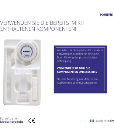 Pontefix Dental Cement - Securely Attach Bridges Dental Capsules & Post Teeth | Fast International Shipping - Buy Online on GoSupps.com