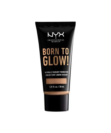 NYX Professional Makeup Born to Glow Radiant Foundation Iridescent Finish Buildable Medium Coverage Vegan Formula Shade: Classic Tan 12 Classic Tan 30 ml (Pack of 1) - Buy Online on GoSupps.com