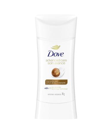 Dove Advanced Care Antiperspirant Stick Shea Butter antibacterial odour protection 74 GR