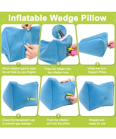 Zelen Inflatable Arm Elevation Pillow | Arm Support Cushion for Pain Relief | Comfortable Rest for Broken Arm & Post-Surgery | Elbow Pillow - Buy Online on GoSupps.com