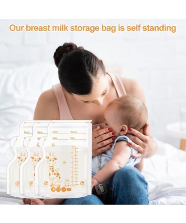 Breast Milk Bags for Freezing - 250ml Storage Bags (60PCs) | Durable & Leak-Proof Breast Milk Storage - Buy Online on GoSupps.com