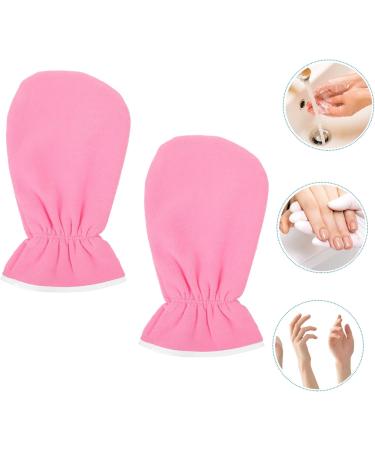 FRCOLOR 1 Pair Exfoliating Hand Mask Pink Disposable Gloves Hand Moisturizer Gloves Body Gel Black Cotton Gloves Women Exfoliating Body Mitt Hand Spa Gloves Heat Preservation Gloves Miss 29x16cm - Buy Online on GoSupps.com