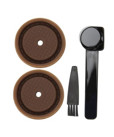 RIZGHWOY Kiesegel Eco Coffee Capsule with Brush Spoon Perfect Compatible Cover for Vetuolina Suitable for 40 Ml 230 Ml Capsule