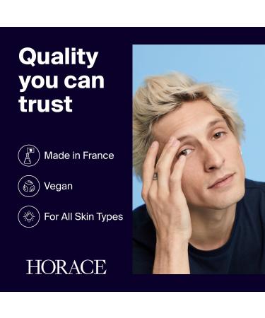 HORACE Rich Face Moisturiser for Men - Hydrating Cream with Organic Prickly Pear Oil and Shea Butter - Moisturising Skincare for All Skin Types - Unscented 75 ml - Buy Online on GoSupps.com