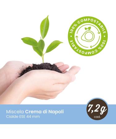 Cialde Caff Toraldo miscela Crema di Napoli ESE 44 mm cialde ESE 44mm Box Lot de 150 dosettes de caf + Italian Gourmet polpa 400g - Buy Online on GoSupps.com