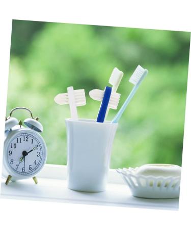 Iwowhero Double-Headed Toothbrush for Dentures | Effective False Teeth Cleaning Brush - 1 Pack - Buy Online on GoSupps.com