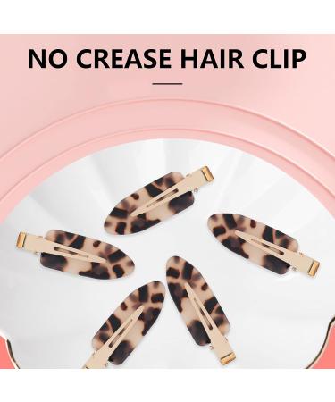No Bend Hair Clip No Crease Duckbill Hair Clips No Crease Hair Clips Bangs Hair Clip No Dent Hair Barrettes Styling Duckbill Clips(Leopard) - Buy Online on GoSupps.com