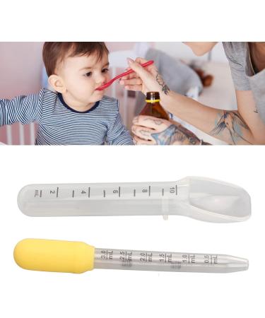 Baby Liquid Medicine Dropper Spoon | Food Grade Silicone Feeding Dispenser | Clear Scale Kids Oral Medicine Kit | for Toddler Infant Newborn (Yellow) - Buy Online on GoSupps.com