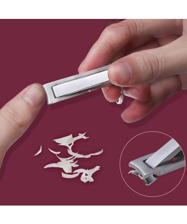 UNbit Nail Clipper 1PC Foldable 0.5cm Ultra-Thin Portable Stainless Steel Nail Toe Cutter Trimmer Scissor Manicure Pedicure Tool Fingernail Clipper - Buy Online on GoSupps.com