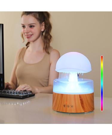 Rain Cloud Humidifier with Remote Control - GUKKK 3 in 1 Aroma Diffuser & 7 Color Night Light | 500ml for Office & Bedroom - Buy Online on GoSupps.com