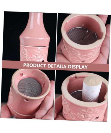 Lurrose Peach Blossom Moxibustion Ceramic Bottle - Smoke-Free Heat Moxa Device for Face Massage | International Shipping Available - Buy Online on GoSupps.com