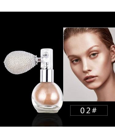 GL-Turelifes Highlighter Loose Powder Spray Glitter Powder Spray Shimmer Sparkle Powder Makeup Spray for Hair Face Body Cosmetic (#2 Charm Champagne) - Buy Online on GoSupps.com