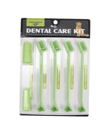 CIYODO 1 Set Pet Toothbrush Dog Mouth Cleaning Tool Dog Chew Toothbrush Dog Toothbrush and Toothpaste Pp