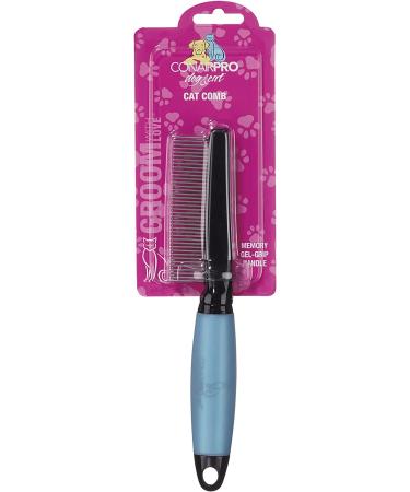CONAIRPRO Cat Comb for Matted Fur & Shedding - Stainless Steel Bristles with Memory Grip - Ideal Grooming Tool for All Cat Breeds - Buy Online on GoSupps.com