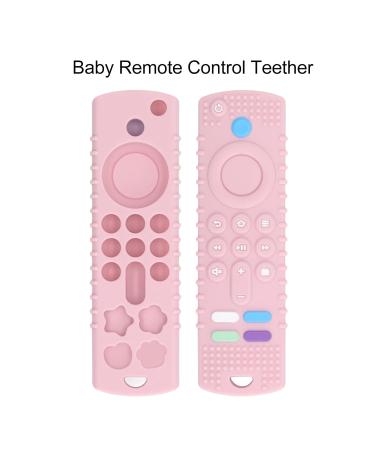 Baby Bite Ring Toy - Soft Silicone Remote Control Shape | BPA-Free Early Learning Toy for 3-24 Months (Pink) - Buy Online on GoSupps.com