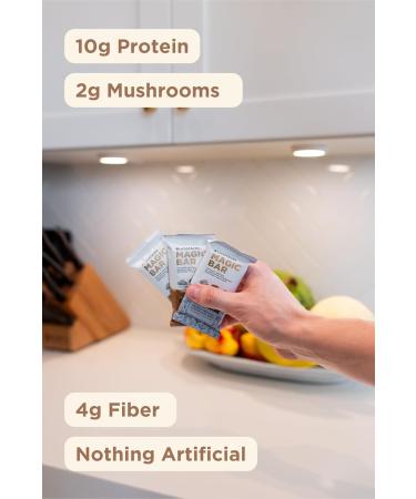 Lifestacks Magic Bar Superfood Snack with 2g Functional Mushrooms 10g Plant Based Protein & 4g Fiber Vegan Gluten Free Nutrient Dense Peanut Butter Energy Bar 6 Pack (Chocolate Chip) Peanut Butter Chocolate - Buy Online on GoSupps.com