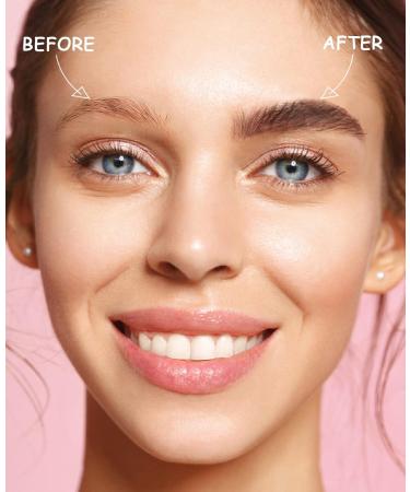 Eyebrow Stencil Kit for Beginners Dark Brown Eyebrow Stamp Stencil Kit Waterproof with Sponge Applicator Perfect Water Resistant Eyebrow Powder Stamp - Buy Online on GoSupps.com