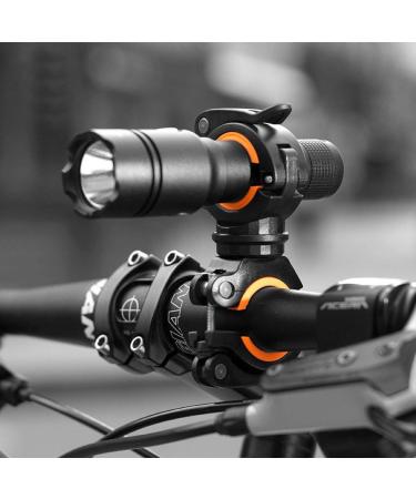 Bicycle Flashlight Mount - 2 Pack Bike Light Clamp for Secure & Easy Attachment | International Shipping Available - Buy Online on GoSupps.com