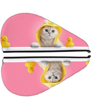 Funny Cat Hair Towel Wrap - Quick Drying Hair Turban with Button | Perfect for Smooth Speedy Hair Drying - Buy Online on GoSupps.com