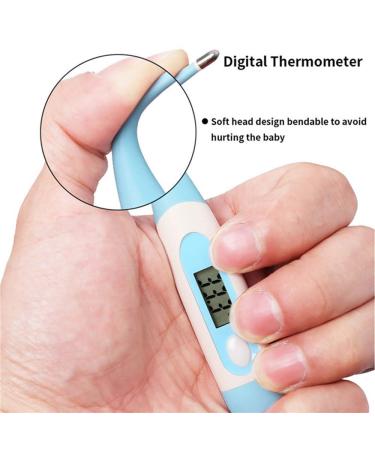 ZELINYE Baby Grooming Kit Set - 13PCS Manicure, Nail Clippers, Hairbrush Tools for Newborns & Infants (Blue) - Buy Online on GoSupps.com