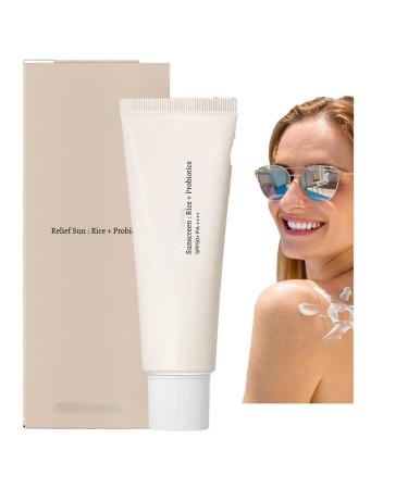 EXQST Sunscreen SPF 50+, Emergency Sunscreen, Waterproof Sports Sunscreen, Organic Sunscreen Spf50 Pa + Korean Rice Probiotic Sunscreen