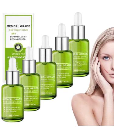 Goopgen Advanced Scar Repair Serum Goopgen Medical Grade Scar Repair Serum Scar Remove Medical Grade Serum Nature Scar Treatment Serum for All Types of Scars (5PC)