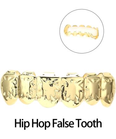 Halloween Hip Hop Teeth Hip Hop Tooth Brass Gold-plated Ion Plating for Outdoor Activities for Party for Home for Concert(gold) - Buy Online on GoSupps.com