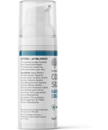 Nature's Greatest Secret Antibacterial Colloidal Silver Hand Repair Cream 50g - Buy Online on GoSupps.com