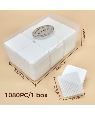 1080 PCS Non-Woven Lint Free Nail Wipes with Case - Gel Nail Polish Remover Pads - DIY Salon Supplies - Buy Online on GoSupps.com