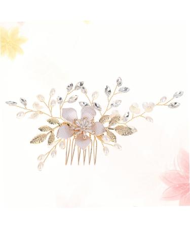 DOITOOL 1 Pc Combs Tiara Hair Comb Crystal Headpiece Comb for Bridal Rhinestone Hair Clip Bridal Headpiece Rhinestone Headpiece Rhinestone Comb Bride Comb Headgear Pearl Accessories - Buy Online on GoSupps.com