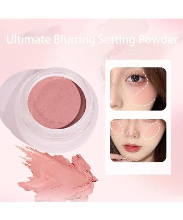 Blurring Setting Powder Pink Blurry Setting Powder for Cheek Contour and Enhancement Ultra Fine Matte Facial Powder for All Mature Skin - Buy Online on GoSupps.com