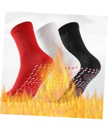 ToddMomy Self-Warming Magnetic Socks | 3 Pairs Heated Unisex Tourmaline Health Socks for Men & Women | Cozy Cotton Warmth - Buy Online on GoSupps.com