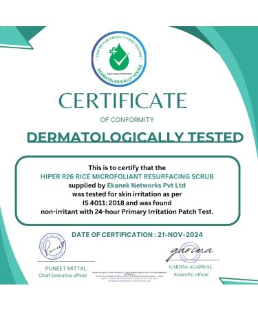 HiPer Skin Rice Microfoliant Resurfacing Face Scrub (50 gm) Gentle Exfoliation with Rice & Tea Tree Oil Polishes Skin & Fades Scars Allantoin Sphingolipids & Lactobacillus For Acne Prone Skin - Buy Online on GoSupps.com