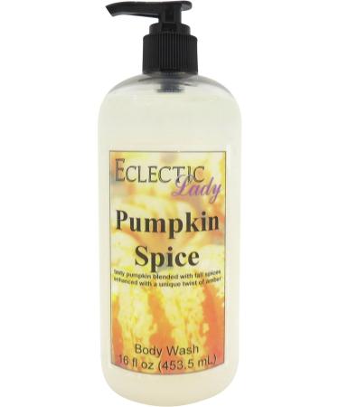 Eclectic Lady Liquid Pearl Body Wash - Pumpkin Spice Scent 3-in-1 Use For Bubble Bath Hand Soap & Body Wash Phthalate-Free Pumpkin Spice Fragrance Handcrafted in USA (16 oz) 16 Fl Oz (Pack of 1)